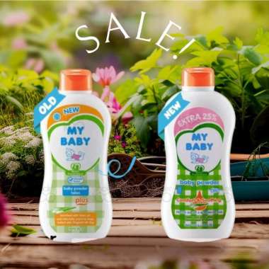 My Baby Powder Ukuran 50gram, 100 gram,150 gram,250 gram Bedak Bayi Kulit 100 GRAM TELON