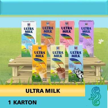 Promo Harga Ultra Milk Susu UHT Low Fat Full Cream 250 ml - Blibli