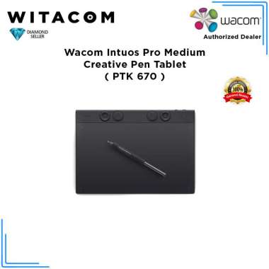 WITACOM - Wacom PTK 670 / PTK670 Intuos Pro Medium Creative Pen Tablet - Garansi Resmi