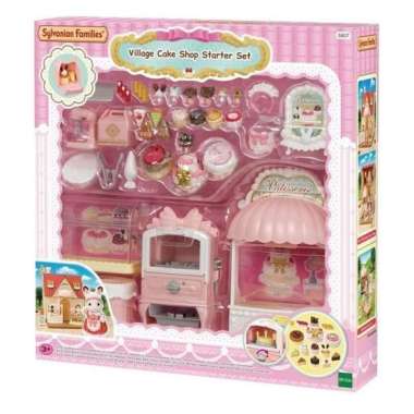 Mainan Koleksi Sylvanian Families Village Cake Shop Starter Set