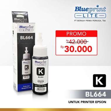 Tinta Epson BLUEPRINT Lite 664 For Printer Epson L120 L350 - 70ml Black