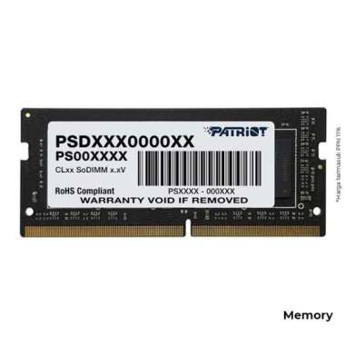 RAM SODIMM Patriot Signature Line DDR4 3200Mhz 32GB (1x32GB) - Black PSD432G32002SB