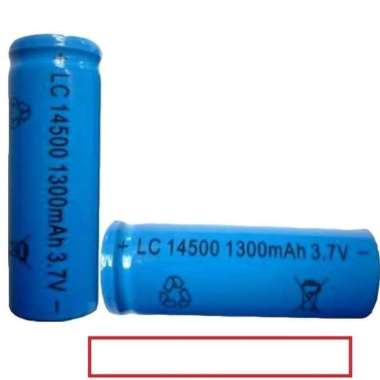 Baterai A2 AA Cas Isi Ulang LC 14500 Lithium Rechargeable Batu Batere Batrai Battery Li-Ion 3.7V 130