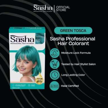 Sasha Profesional Hair Color / Hair Color Sasha 25gr / Cat Rambut Sasha 25gr / Pewarna Rambut Sasha 