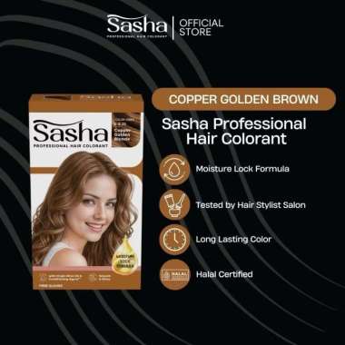 Sasha Profesional Hair Color / Hair Color Sasha 25gr / Cat Rambut Sasha 25gr / Pewarna Rambut Sasha 