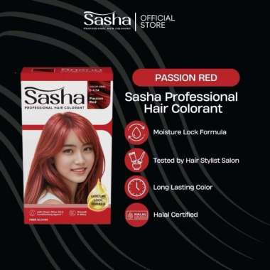 Sasha Profesional Hair Color / Hair Color Sasha 25gr / Cat Rambut Sasha 25gr / Pewarna Rambut Sasha