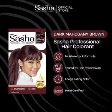 Sasha Profesional Hair Color / Hair Color Sasha 25gr / Cat Rambut Sasha 25gr / Pewarna Rambut Sasha 