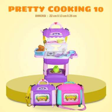SG TOYS Pretty Cooking PC10 Mainan Anak Tas Koper Masak Masakan Kitchen Koper Playset Mainan Masakan