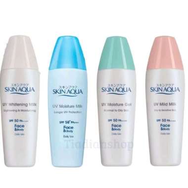 SKIN AQUA Sunscreen Series Moisture Milk | Moisture Gel | Whitening Milk | Mild Milk Moisture gel