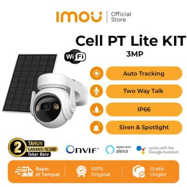 IMOU Cell PT 4G / Cell PT Lite Wi-Fi KIT Kamera Smart CCTV Baterai Outdoor PIR & Human Detection Ter
