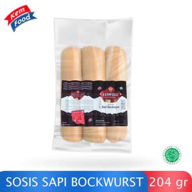 Kemfood Beef Bockwurst - Sosis Sapi Jumbo 204 gr