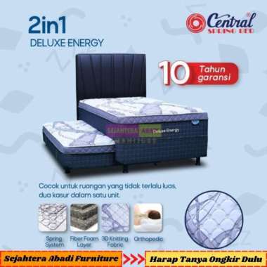 Central springbed 2in1 Twin Sorong PLUSH TOP GRAND DELUXE ENERGY Series Divan & Full set DIVAN SORON
