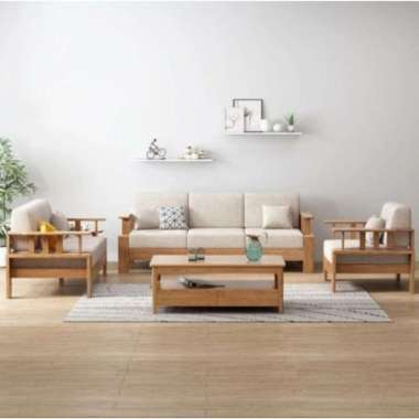 set sofa jati kursi jati minimalis jati