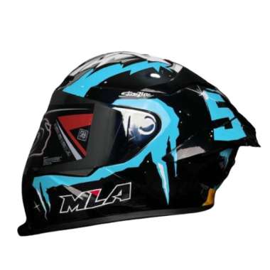 HELM MLA TTC CRYPTON ORIGINAL MOTIF LEOPARD / HELM MLA / HELM FULL FACE Winter Blue M