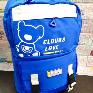 TAS RANSEL DEWASA CLOUD LOVE 1638 40x30x15cm//RANSEL BACKPACK Biru