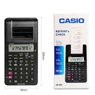 Loving Shopz - Kalkulator Casio HR-8 RC - Print Kalkulator