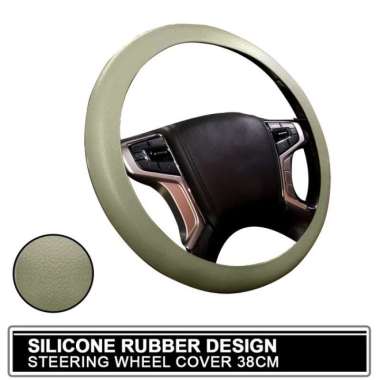 Cover Stir Mobil Universal Bahan Karet Silicon elastis 30-40cm 38cm 40cm silicone steering wheel cov