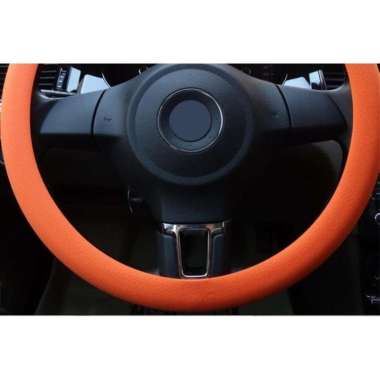 Cover Stir Mobil Universal Bahan Karet Silicon elastis 30-40cm 38cm 40cm silicone steering wheel cov