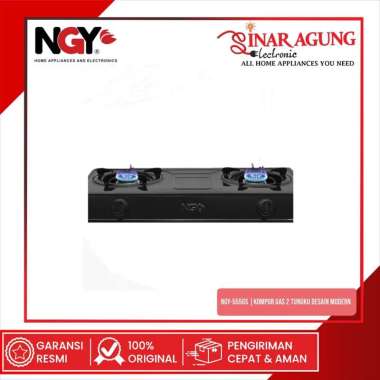 NAGOYA NGY-555GS KOMPOR GAS 2 TUNGKU KOMPOR GAS DESAIN MODERN -