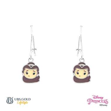 UBS Gold Anting Emas Anak Disney Princess Belle - Aay0109 - 17k White Gold