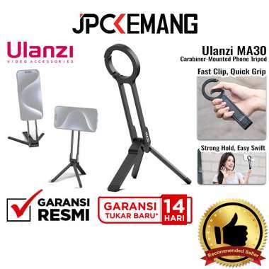 JPC KEMANG Ulanzi MA30 Carabiner-Mounted Phone Tripod Magnetic MagSafe Mini Tripod HP Ulanzi MA 30 P