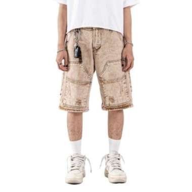 A1 carpenter short - Desert beige wash - Celana Jeans 26