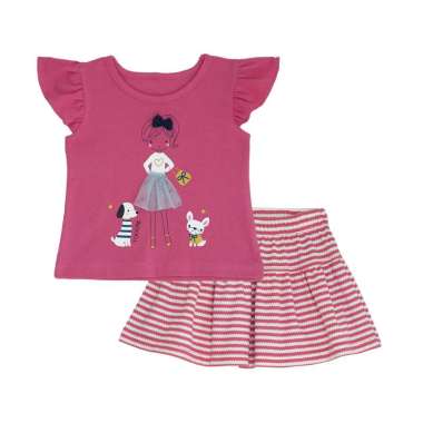 TORIO Skirt Set Little Girl - Setelan Rok Anak Perempuan 3-4Y