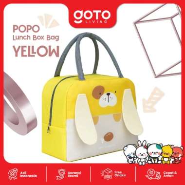 Goto Popo Lunch Box Bag Tas Bekal Makan Anak Karakter Lucu YELLOW