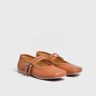 Adorableprojects - Zeina Flat Shoes Tan - Sepatu Wanita 40