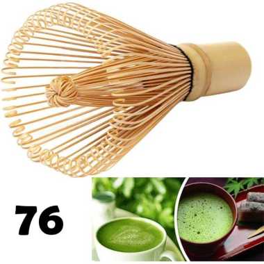Chasen Bamboo Whisk Matcha Pengaduk Teh Jepang 76 tangkai