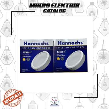 Lampu Downlight / LED Panel HANNOCHS Style OBR Putih 12watt