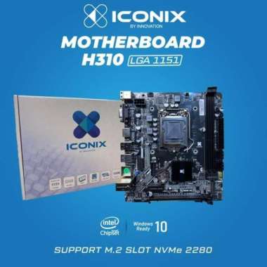 MOBO ICONIX H310 / MOTHERBOARD VARRO H310 M.2 NVME DDR4 LGA 1151 for INTEL GEN 6, 7, 8 & 9 M2 NVME G