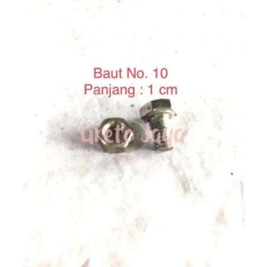 ( Baut 10 Panjang 1cm ) Baut Mur Kuning Plat Nomer Nomor 10 Panjang Pjg 1 cm Not Specified