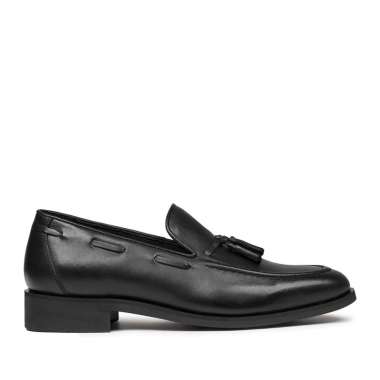 Prabu - Sepatu Kulit Slip On Pria Cala 2.1 Black Hitam 43