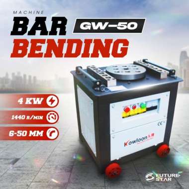 Kowloon GW50 Mesin Bar Bender Bar Bending Ukuran 6-50MM