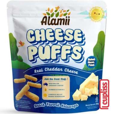 Alamii Cemilan Puff Snack Anak Sehat tanpa MSG Camilan Puffs Cheese Reguler