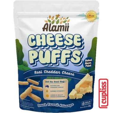 Alamii Cemilan Puff Snack Anak Sehat tanpa MSG Camilan Puffs Cheese Mini