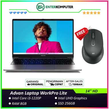 Advan Laptop WorkPro Lite - Core i3-1220P