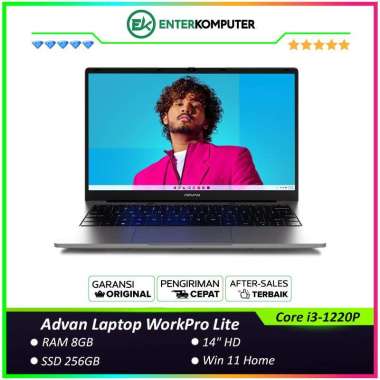 Advan Laptop WorkPro Lite - Core i3-1220P