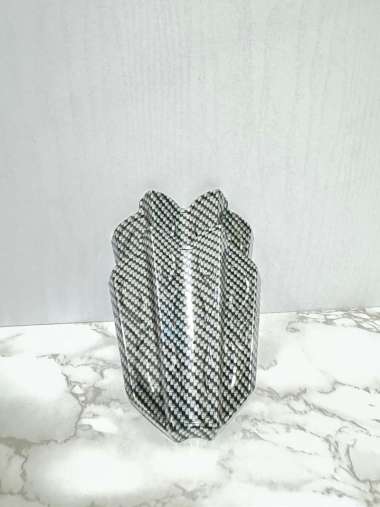 Tutup Cover Nemo Ujung Spakbor Belakang Black Carbon Vario 150 2018 Vario 125 New 2018 Garnis Karbon