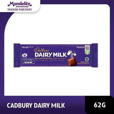 Promo Harga Cadbury Dairy Milk Original 62 gr - Blibli