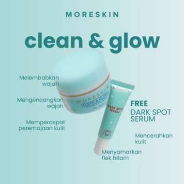 Cream Glowing Moreskin Clean And Glow 20gr Krim Wajah Glowing Terlaris Penghilang Flek Hitam Cream M