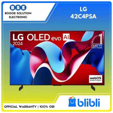 TV OLED 42 Inch LG OLED C4 LG 42C4 OLED 42C4PSA 4K Smart TV Pengganti 42C3 [RESMI] - 42C5