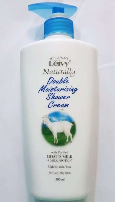 sabun cair susu kambing botol/leivy naturally double moisturising