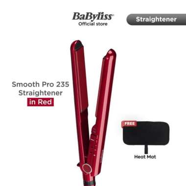 Babyliss Paris Smooth Pro 235 Straightener In Red BL2398BU | Catokan Rambut