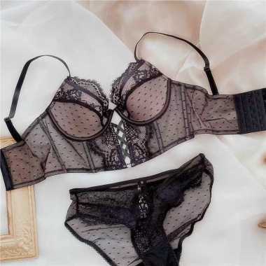 ELODY TANK TOP SET BH Kawat Pakaian Dalam Atasan dan Celana Dalam Wanita Sport Bra XL