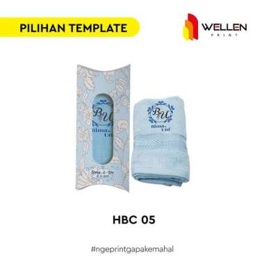 WELLEN PRINT – Cetak Souvenir Handuk Bordir Custom / Paket Hampers Handuk + Box HBC 05