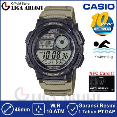 Casio AE-1000W-5AVDF Jam Tangan Pria Digital AE1000W AE1000W5AVDF AE-1000W-5A