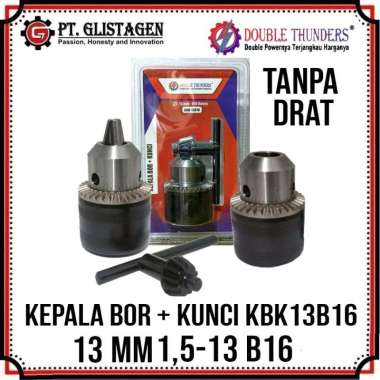 Double Thunders Kepala Mesin Bor Duduk 13MM Bench Drill Chuck Key B16 1,5 MM - 13MM B16 Kepala Bor 1