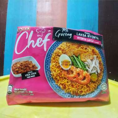 Mamee Chef Mie Goreng Laksa Nyonya (4x93gr) Mie Goreng Mamee Nyonya Laksa